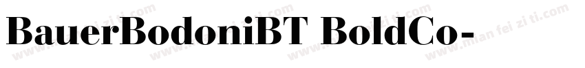 BauerBodoniBT BoldCo字体转换